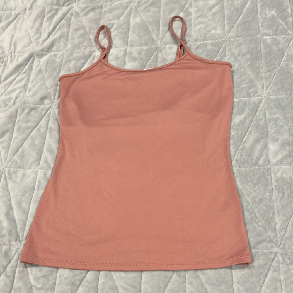 White House black market Pink Sleeveless Fitted Camisole Top  size s